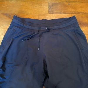 Kirkland Ladies woven active pant - navy LARGE TALL